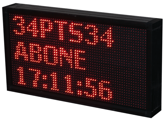 plaka tanıma sistemi led display